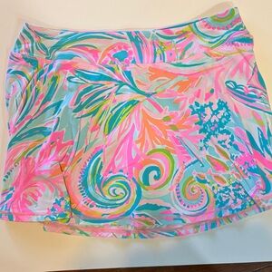 Lilly Pulitzer Luxletic size L Vibrant Multicolor Tennis Skirt